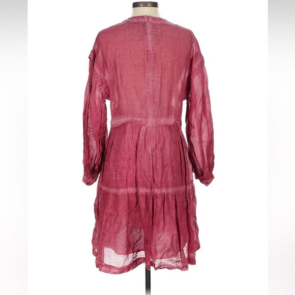 Sea New York | Yara Puff Sleeve Dress‎ in Rhubarb XXS - Picture 5 of 7